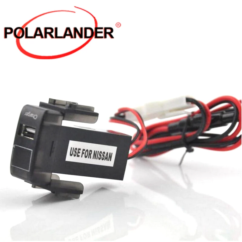Car USB Charger with 3M Thermometer Sensor - 2.1A Fireproof ABS for Vehicle Modification