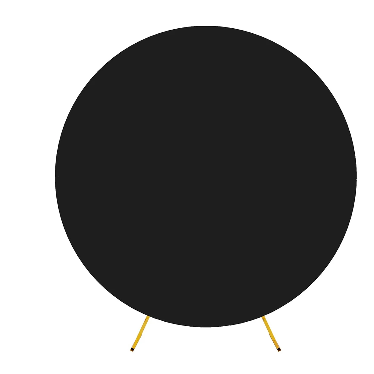 Pure Color Circle Round Backdrop Cover Wedding Baby Shower Birthday Party Decor Elastic Photo Background(Without Shelf) image 3