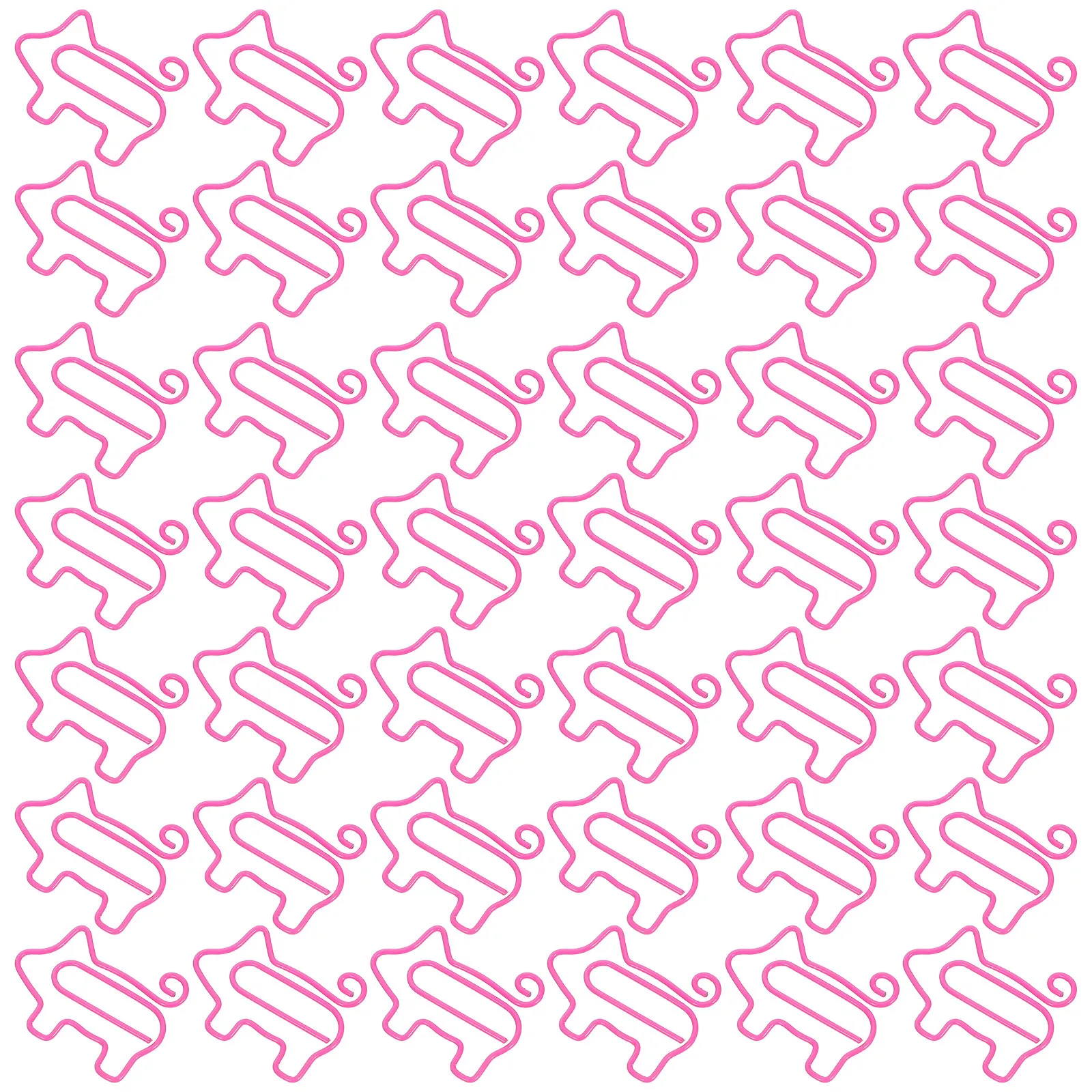 

100 шт. креативных скрепок в форме свинки, устойчивых к ржавчине, железные зажимы для папок, писем, документов, школьные скрепки