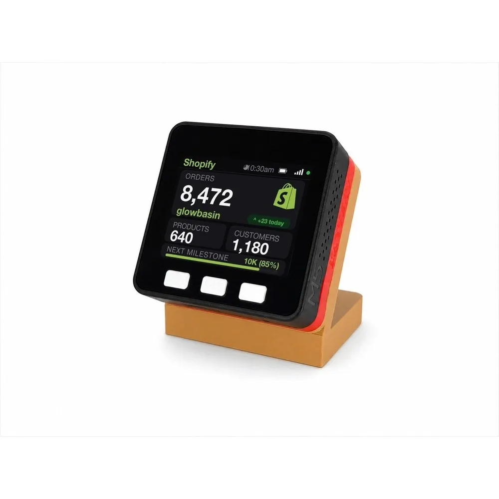 Online Store Sales Tracker Desk Display Wood