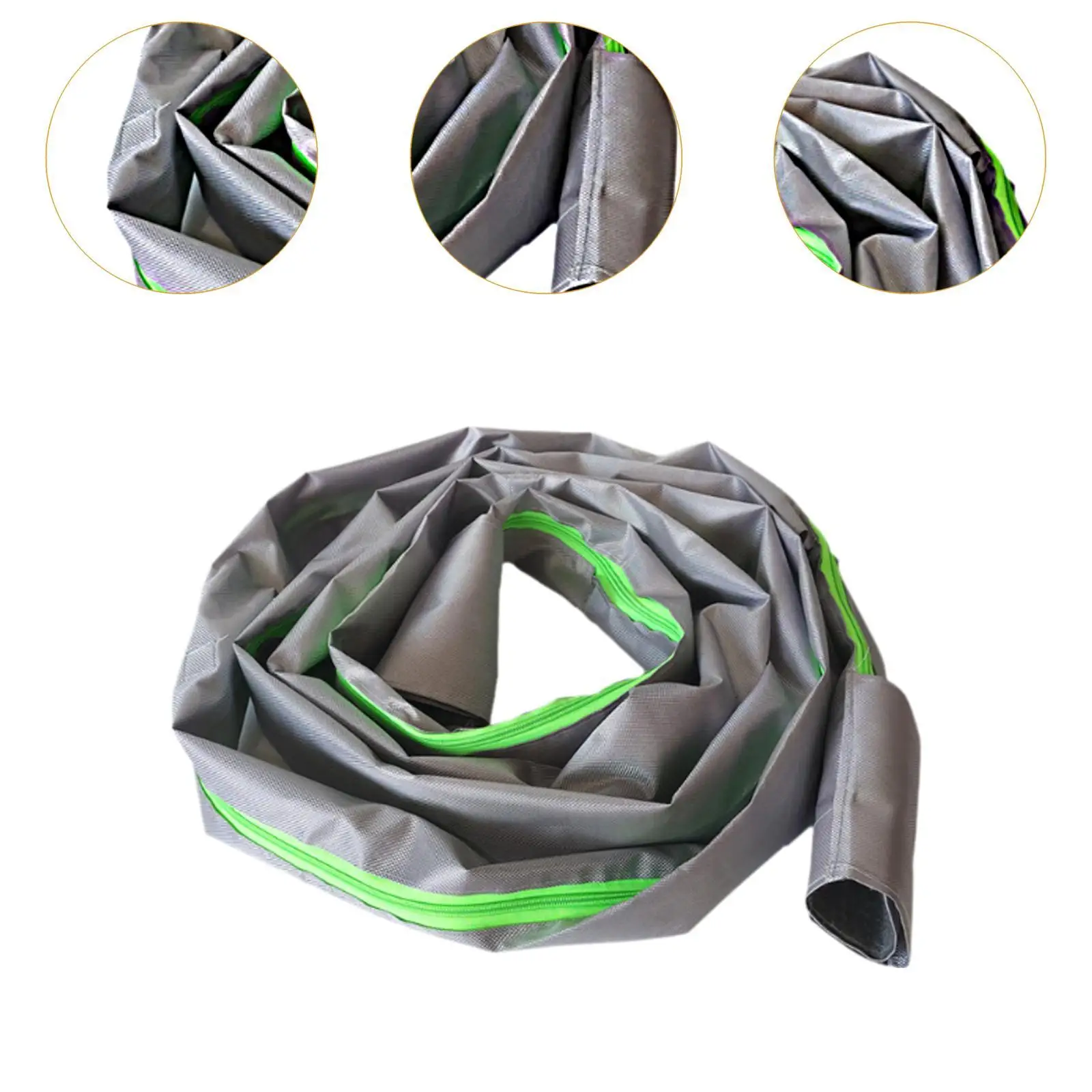 먼지 추출기 호스 커버, 2 in 1 휴대용, 지퍼로 사용하기 쉬움, 눈 방지 옥스포드 천, 진공 호스 커버, 호스 튜브 커버