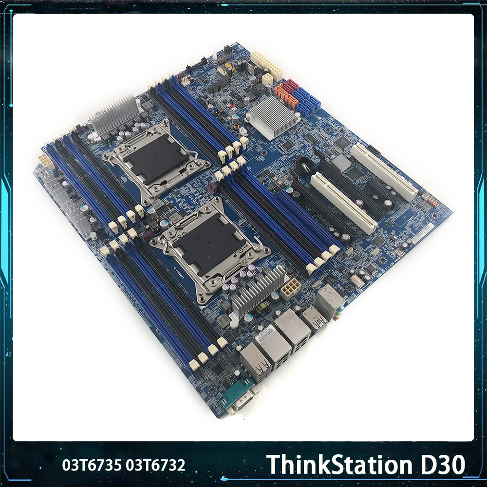 Voor Lenovo ThinkStation D30 Moederbord X79 C602 03T6735 3T6735 03T6732 3T6732 LGA2011 DDR3 Ondersteuning V2 CPU