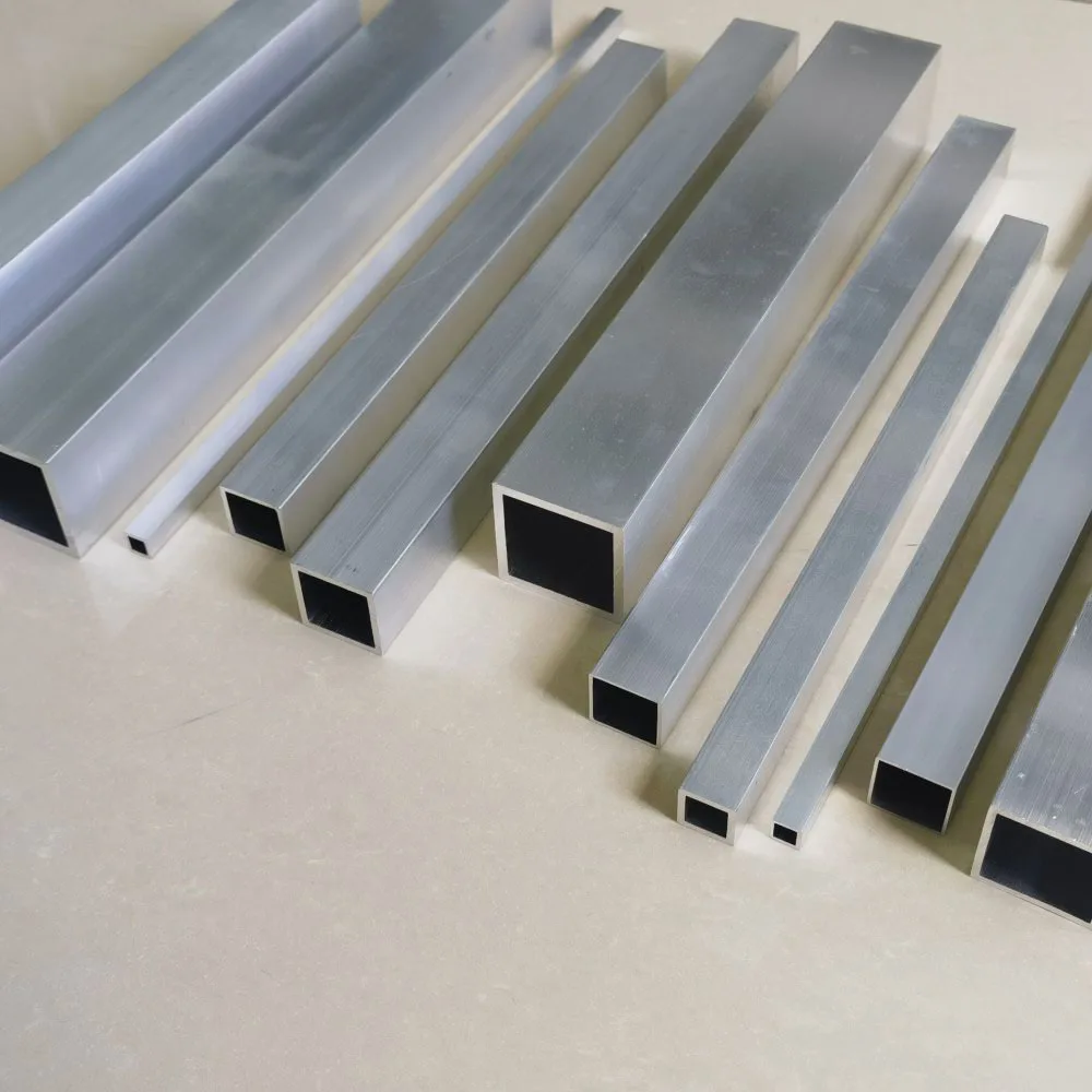 Tubo cuadrado de aleación de aluminio 30x30x2x590mm 25x25x2x590mm 20x20x2x590mm 20x20x2x460mm perfil cuadrado DIY