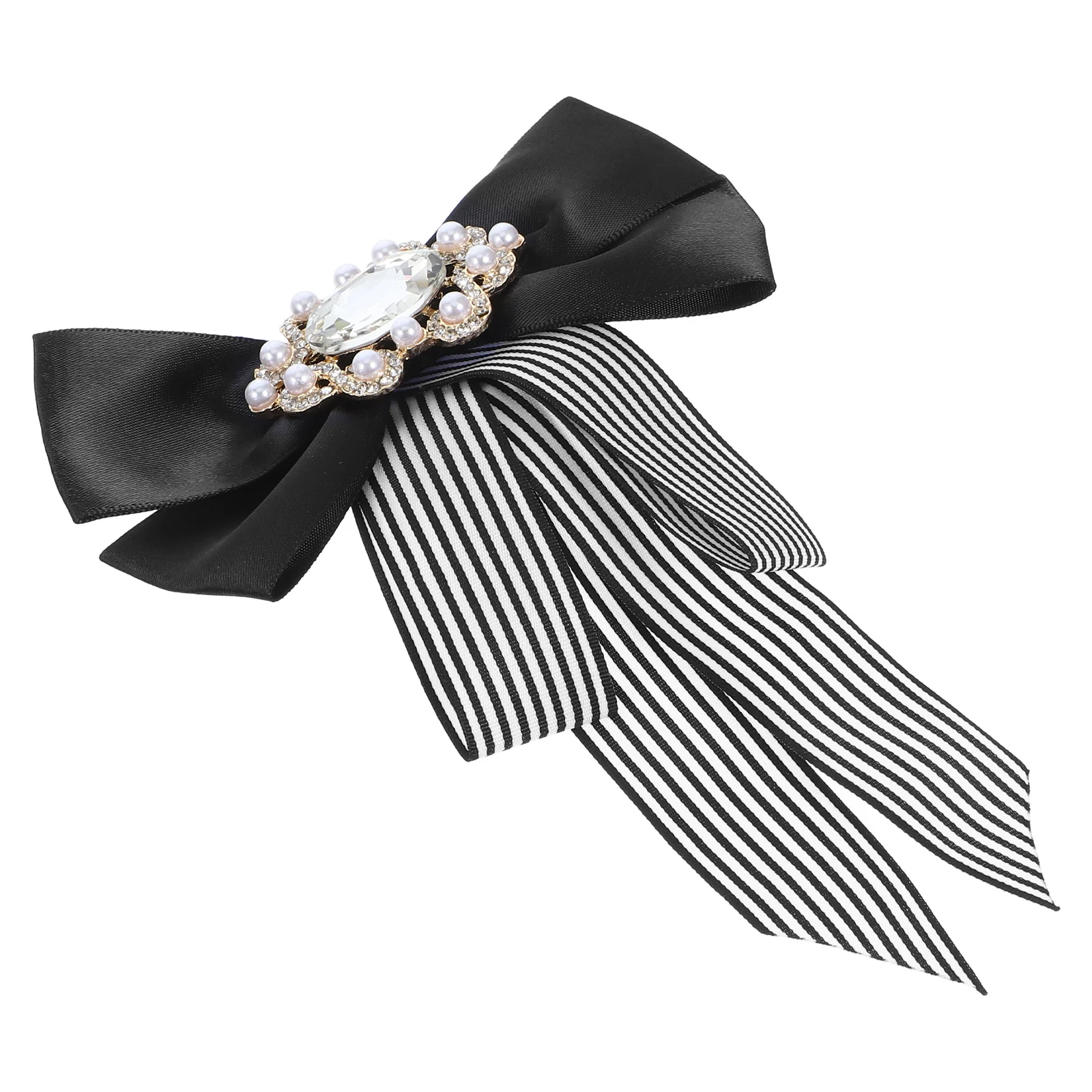 

1Pcs Bow Tie Durable Pre-Tied Bowknot Pin for Shirt Skirts Small Collar Clothes Accessories Business Fashion Black White