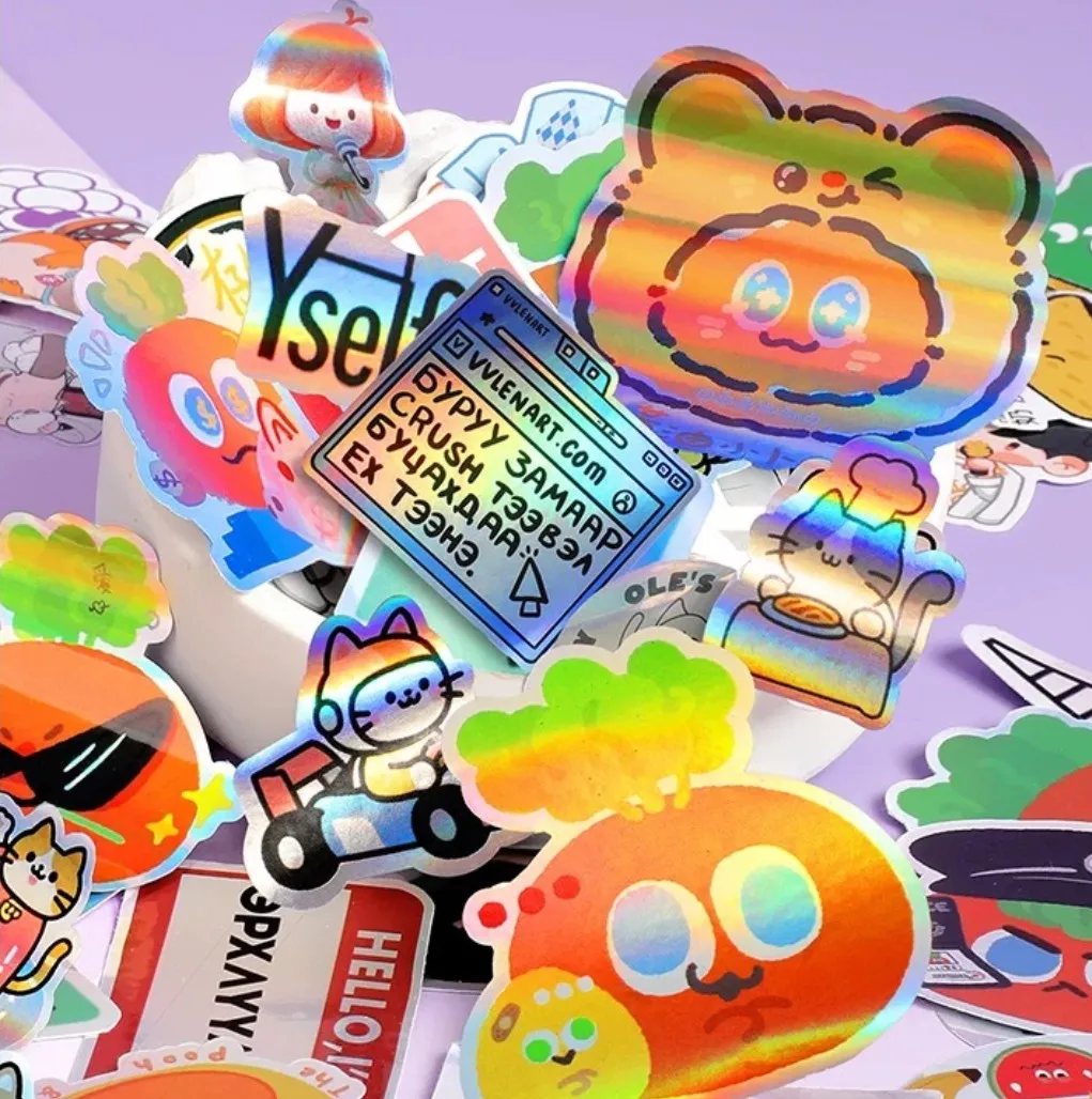 50 قطعة مخصصة يموت قطع الفينيل الثلاثية الأبعاد ملصقات شخصية الطرف انقطاع لامعة الأعمال تسميات ملصق الزفاف التعبئة الديكور