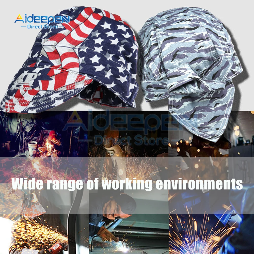 Absorption Sweat Elastic Welding Hat Welders Welding Protective Hat Cap Flame Resistant Head Full Protection Hoods Safety Cap