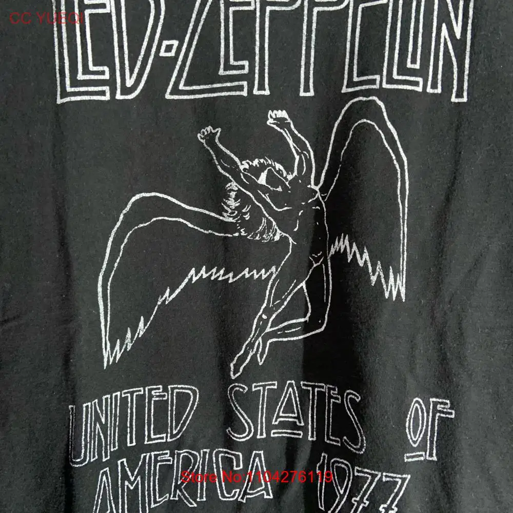 Ed zeppelin black medium graphic vintage T shirt long or short sleeves