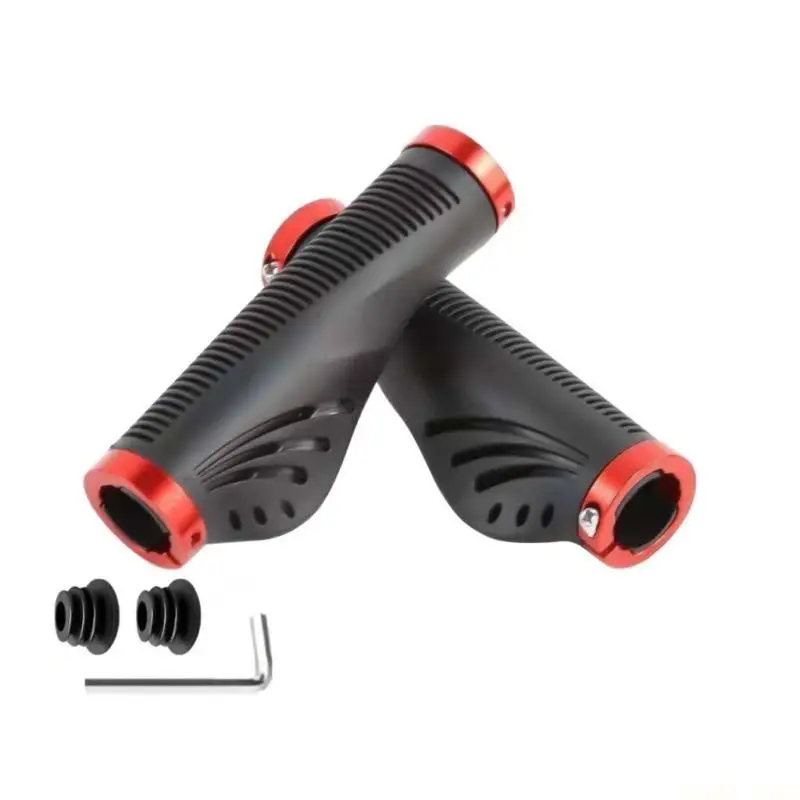 U2JB Mountain Bike Handlebar Grips Double Locks on Bicycles Handlebar Grip Nonslip