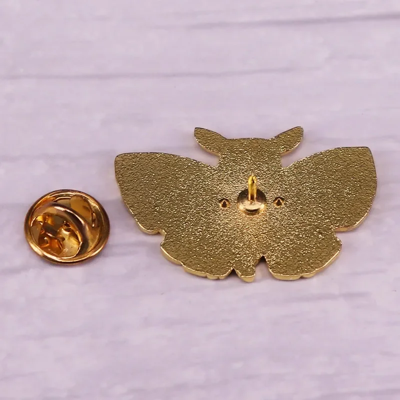 Luna Moth Girl Enamel Pin Monster Girls Series Cute Butterfly Elf Brooch Badge Jewelry Accessories