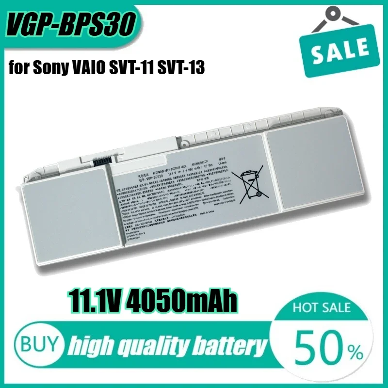

11.1V 4050mAh 45Wh VGP-BPS30 Laptop Battery for Sony VAIO SVT-11 SVT-13 SVT131B11T SVT11113FA