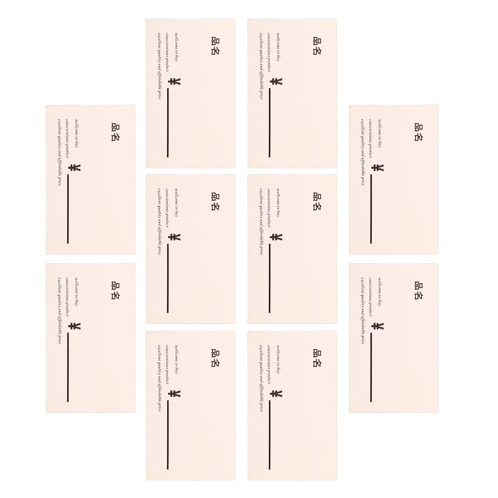 

100pcs Blank Price Labels Paper Tags Retail Supermarket Display Sheets Merchandise Fruit Vegetable Labeling Convenience