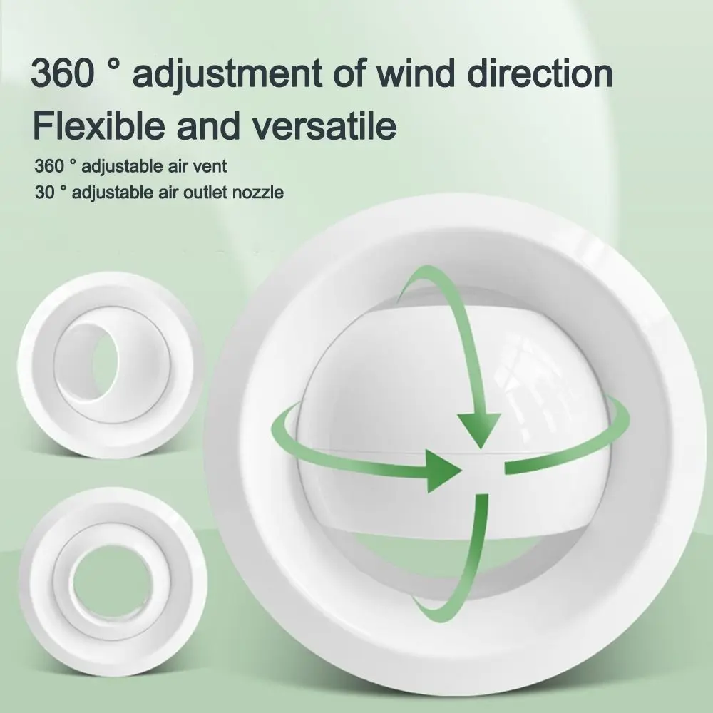 

Вытяжные вентиляционные отверстия для кондиционера из АБС-пластика, регулируемые круглые вентиляционные насадки, круглые вентиляционные отверстия 75/100/150/200 мм