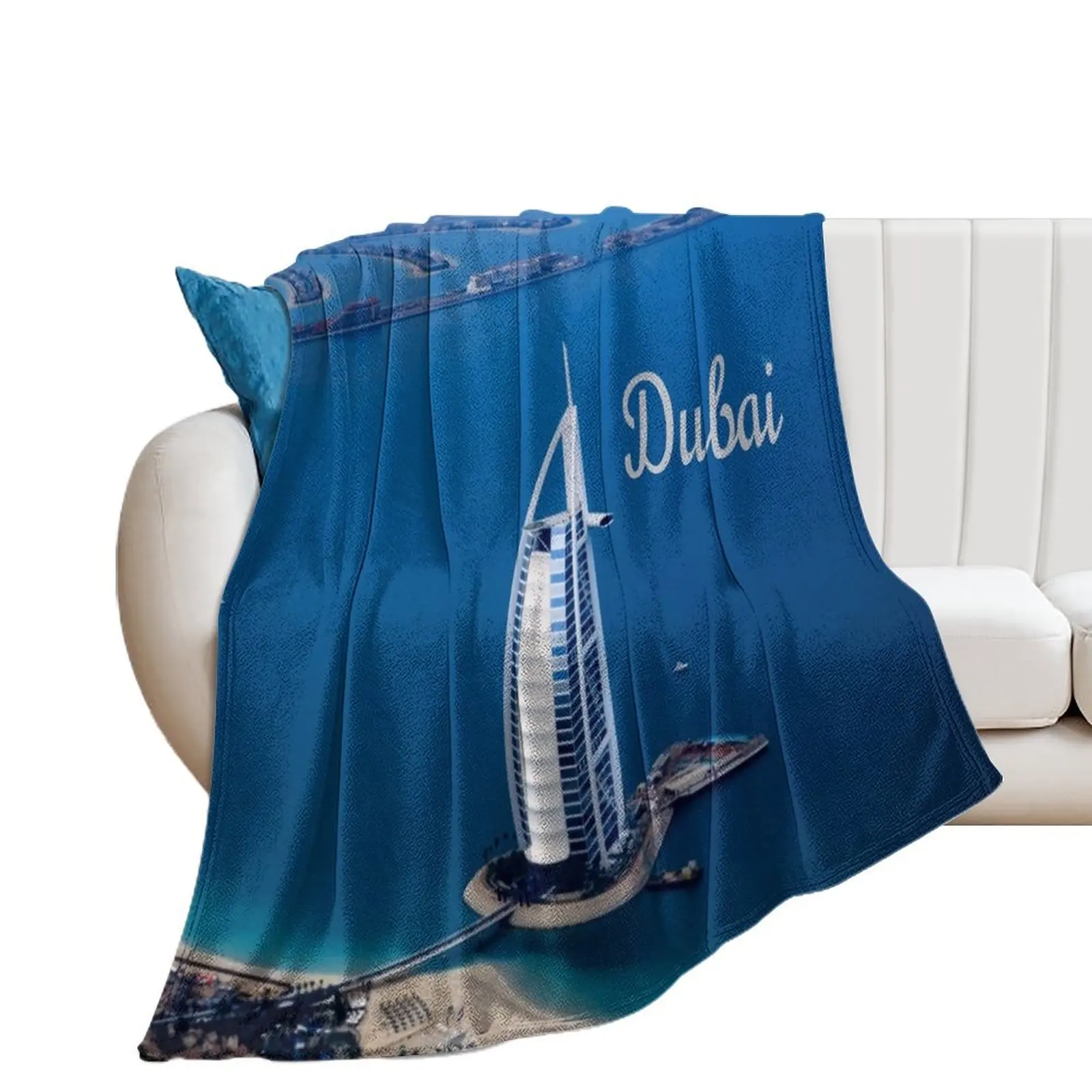 Dubai UAE Burj Al Arab Throw Blanket Personalized Gift Luxury Throw Luxury St Bed Blankets