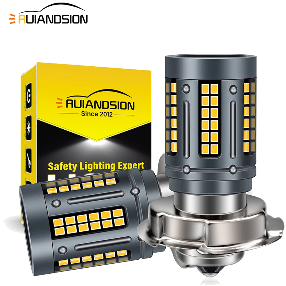 

1pc 2000lm LED Headlight Bulbs P26S P15S Yellow Super Bright Led Motorcycle Headlight Auto Lights Led Lamps 12V 24V 6500K White