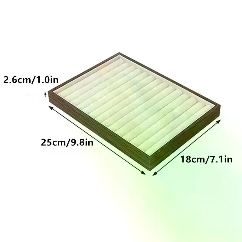 1 Pcs Walnut Color Jewelry Display Box Storage Cover For Rings Necklaces Earrings High-End Small Hand Solid Wood Jewelry Box