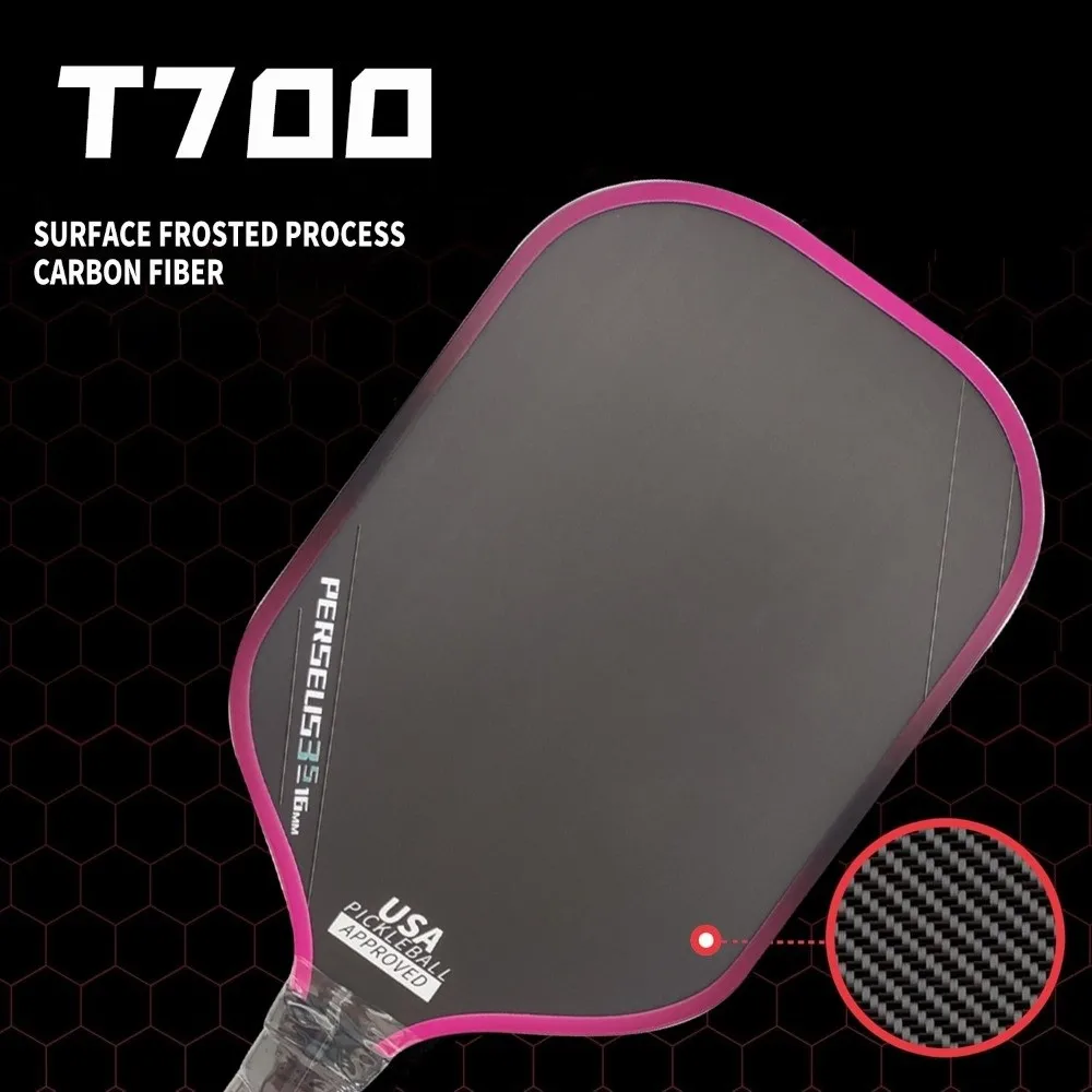T700 Pickleball المجاذيف ألياف الكربون USAPA المعتمدة مخلل الكرة مجداف التدرج اللون متجمد سطح لوازم الألعاب المهنية #1
