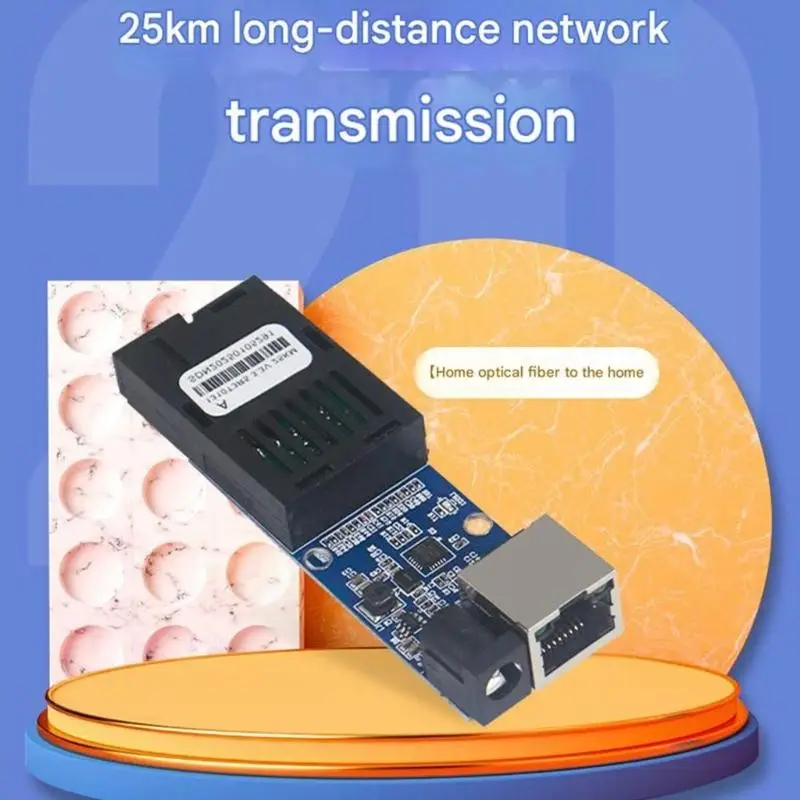 

652F Fast Speed 20KM Single Mode Fiber Transceiver PCB Structure For Networking Expansion