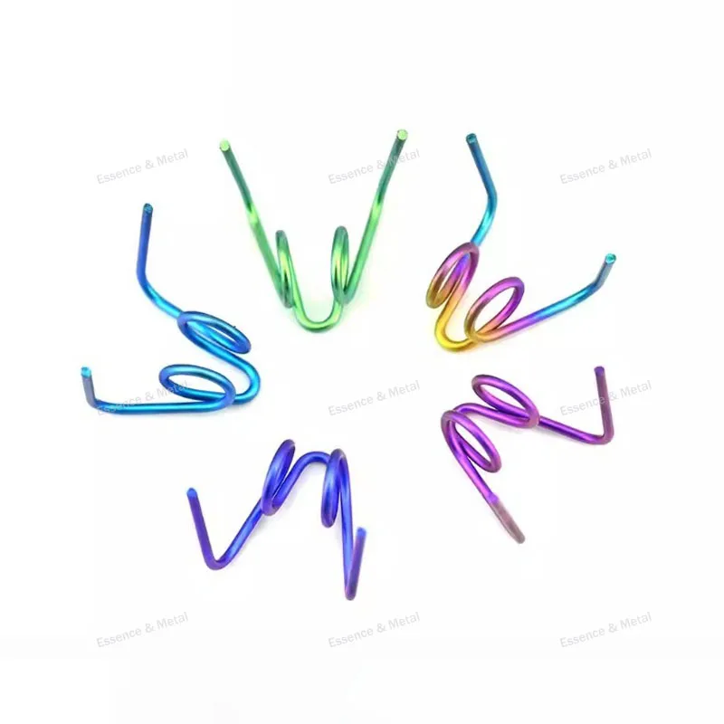 Titanium Alloy Caliper Brake Pad Spring Brake Caliper Return Spring Universal Power Assist Fixed Spring Suitable for Motorcycles