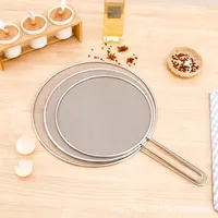 Stainless Steel Oil-Splash Guard for Cooking – Split Design Non-Stick Splatter Cover for Pans & Pots, Reusable Kitchen Tool