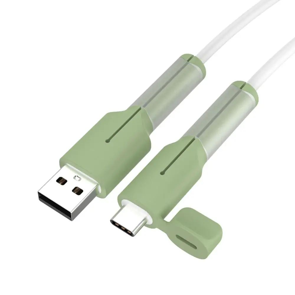 Type C Charger Cable Protector Cord Saver Silicone Charger Cable Protective Cap Accessories Dustproof Cover Silicone Cover