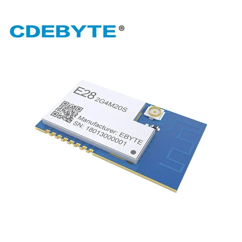 Módulo Bluetooth SX1281 2,4 GHz 20dBm CDEBYTE E28-2G4M20S SPI LoRa FLRC GFSK antena PCB módulo SMD inalámbrico Bluetooth
