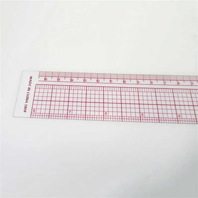 L Shape Sewing Ruler Used For Pattern Making Drafting, Transparent Plastic Fashion Designer Ruler Drawing Measuring Supplies