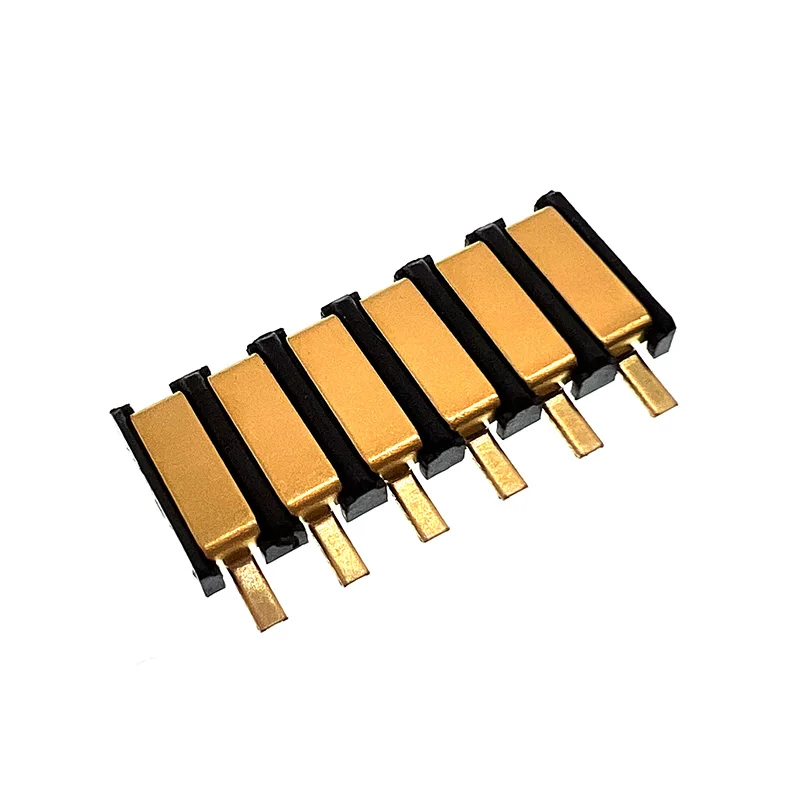 10PCS 6Pin Spring Compression Contact 6P Male Female Inner Battery Connector 2.5MM Pitch Surface Mount Reflow Solder PCB