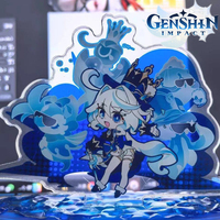 Game Genshin Impact Furina Stand Cosplay Acrylic Standing Plate Cute Figure Ornament Desk Decoration Cartoon Accessories Prop