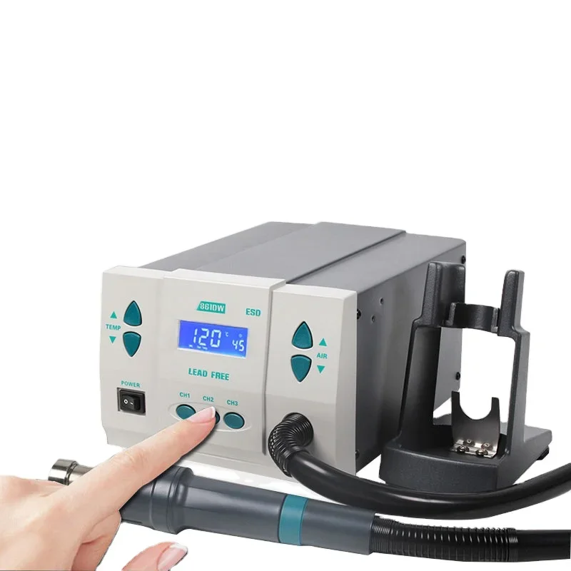 

861DW digital display constant temperature welding chip mobile phone maintenance phone maintenance machine air nozzle