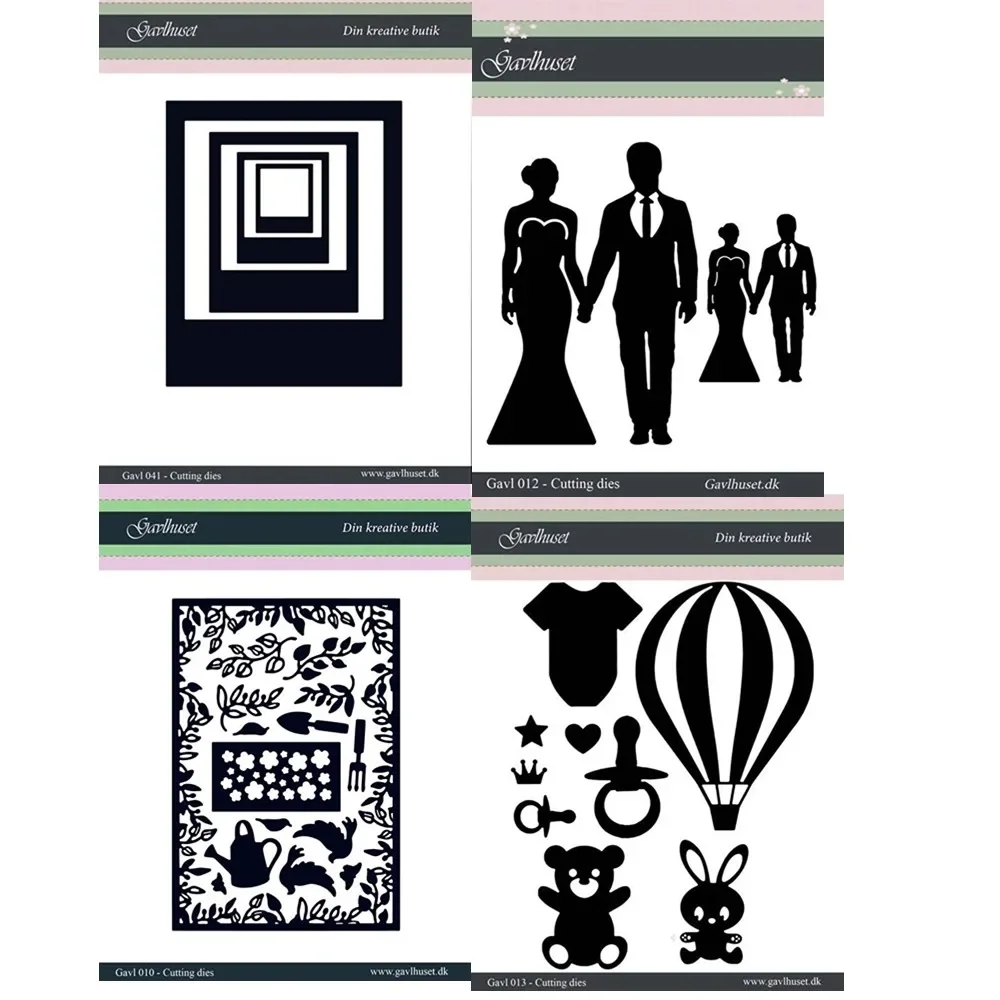 Metal Cutting  Dulcet 2024 New Hot Air Balloon Bride And GroomDies Scrapbook Diary Decoration Stencil Embossing Template