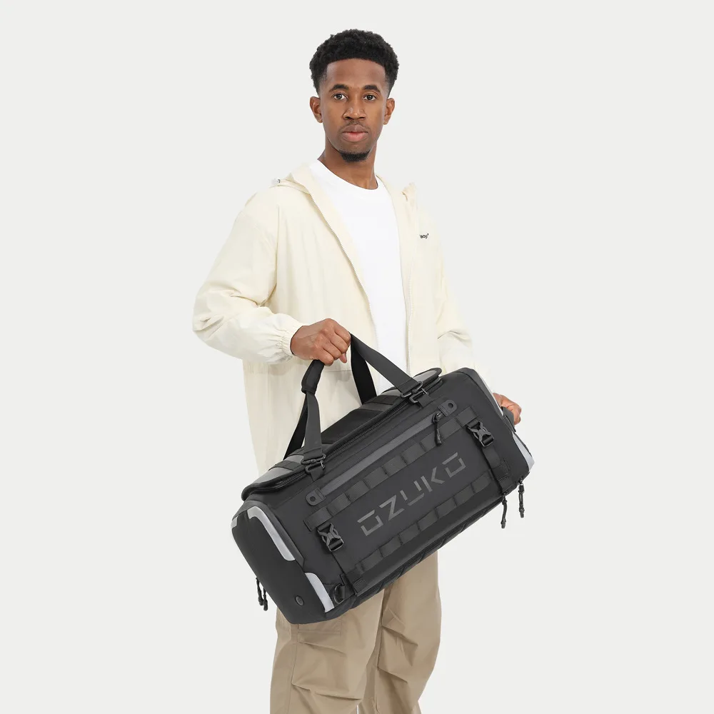 Large Capacity Travel Tote Bag, Short-Trip Business Backpack for Men with Dry and Wet Separation