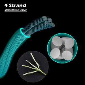 خط صيد سمك الشبوط المضفر هيريسي ، خط صيد متعدد الشعيرات ، اكسسوارات الصيد العادي ، PE ، 4 خيوط ، 15-50 رطل ، 300 م أفضل 10 خطوط مبيعات متعددة الشعيرات - رقم 2