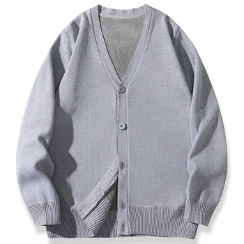 Men's Velvet Knit Cardigan Jacket 3 2026 New Men's Casual Long Sleeved Velvet Sweater Cardigan Knitted Jacket Top Autumn and Winter Fashionable Versatile Jacket 3