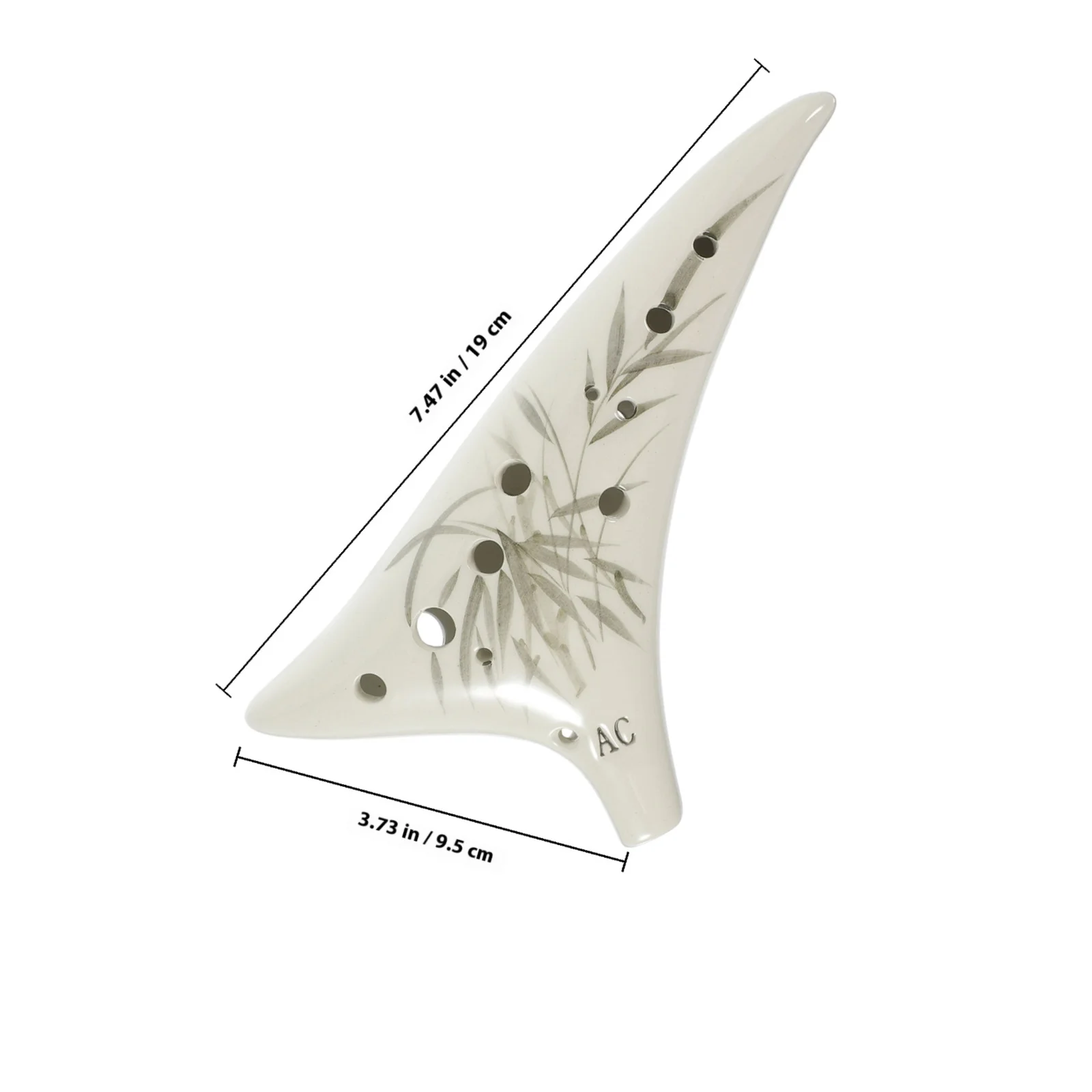 12 فتحة من السيراميك الأكرينا للمبتدئين أداة موسيقى ألتو المهنية المحمولة خفيفة الوزن مع حقيبة واقية