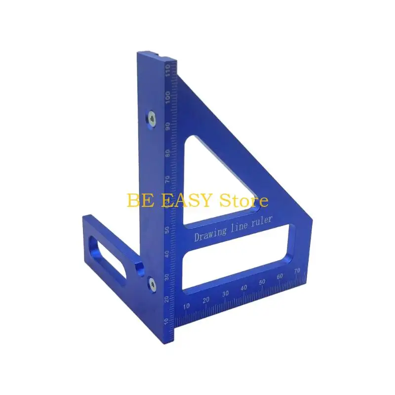 

E28F Lightweight Triangular Carpentry Woodworking Square Line Measuring Tool for Enhances Flexibility Efficiency in Workshops