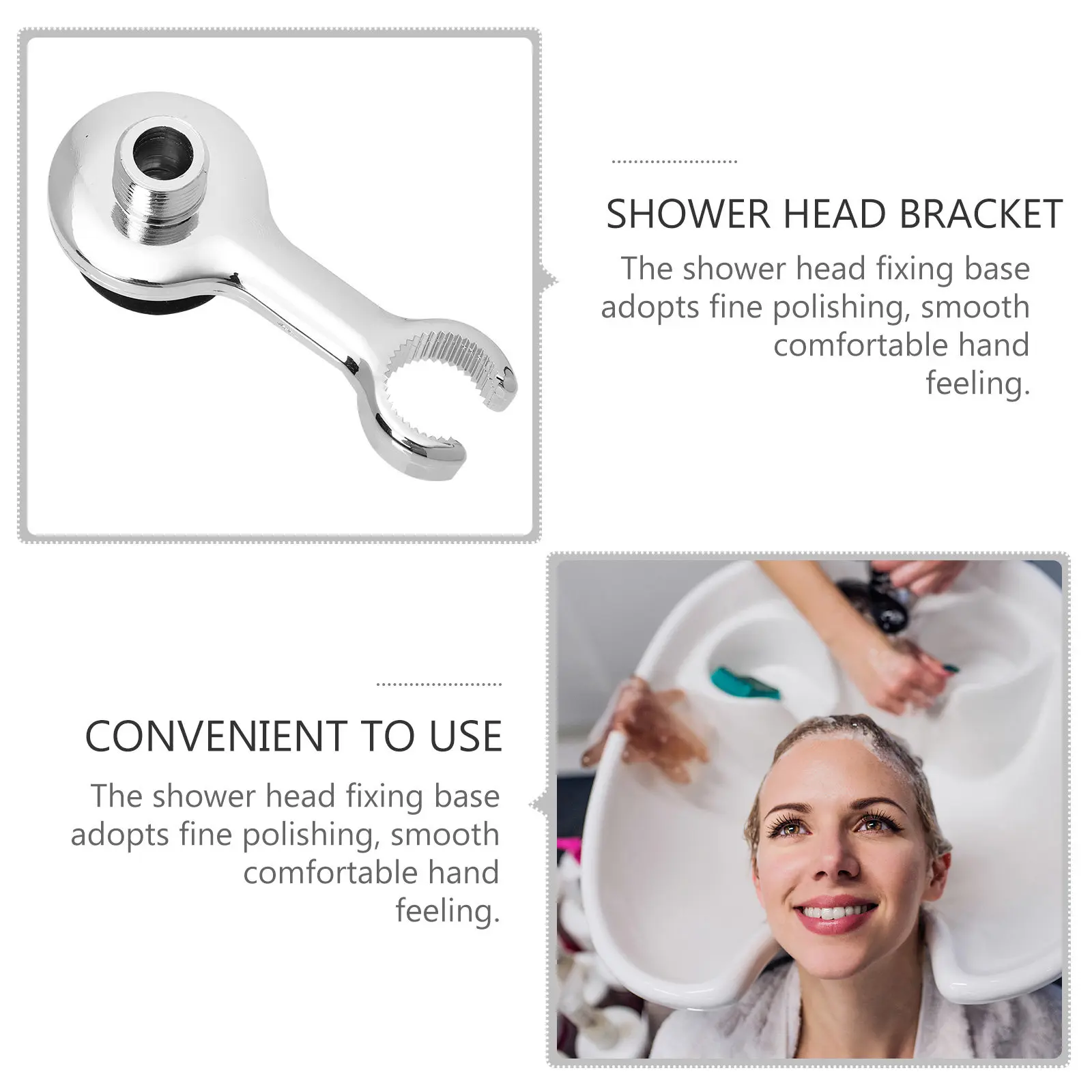 1pc Shower Nozzle Bracket ABS Waterproof Moisture Proof Showerhead Base Sprayer Shower Head Base Shampoo Bed Salon Bathroom