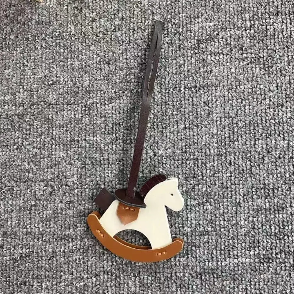 

Durable PU Leather Horse Bag Pendant Lanyard Pony Animal Purse Hanging Pendants Gift Cute Bag Pendants DIY Bag Accessories
