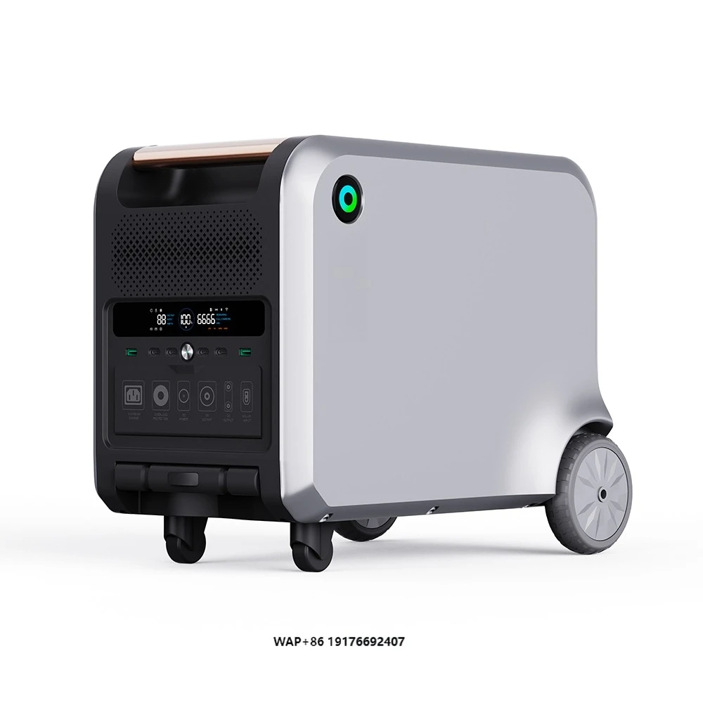 OMMO Outdoor 2400W Portable Solar Generator AC 100V/220V Energy Storage Lithium Battery Power Station for Laptop Camping