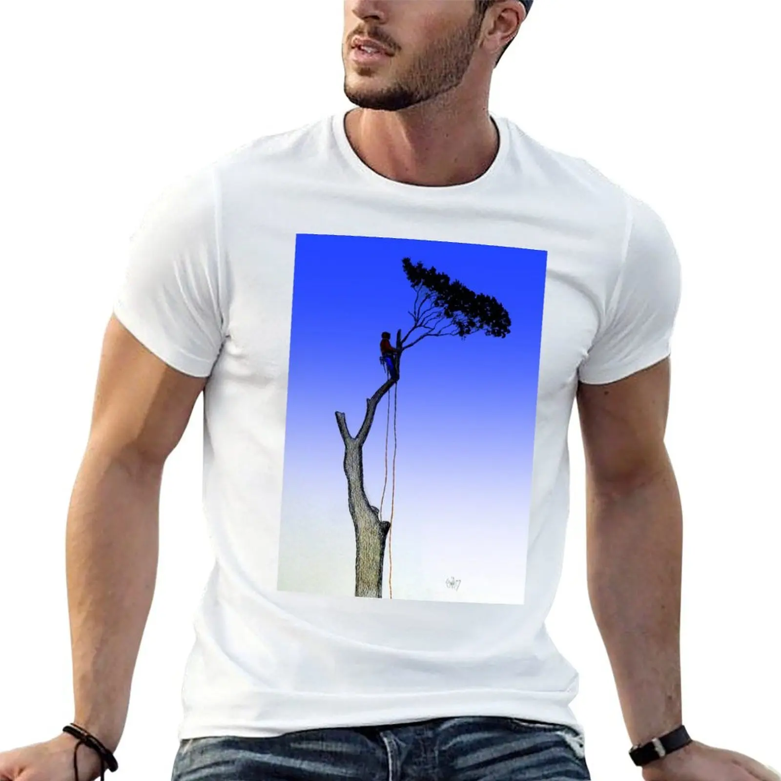 

Arborist Tree Surgeon Gift present chainsaw T-Shirt funny t shirts cotton man tshirt T-Shirt