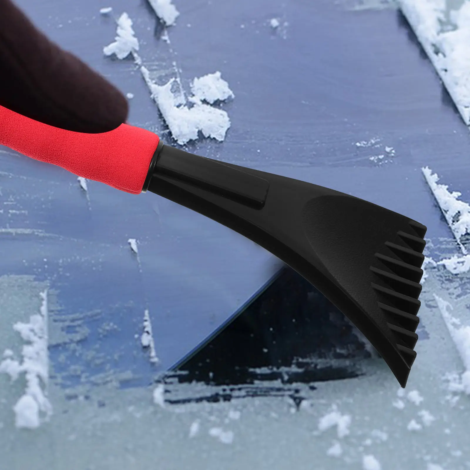 ABS Snow Shovel Outdoor Multi-Functional Ice Breaking Shovel Manual Handheld Winter Snow Remover for Car Window Driveway