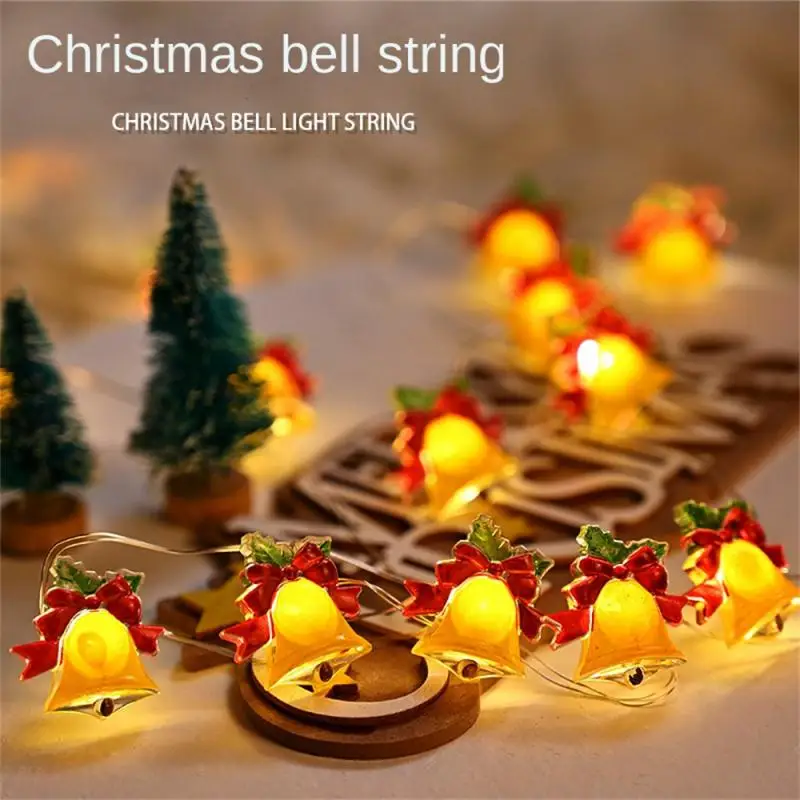 عيد الميلاد جرس LED أضواء سلسلة ، شجرة وحديقة الديكور ، واجهة USB ، بطارية امدادات الطاقة ، حفلة منزلية ، 2 متر ، 5 متر