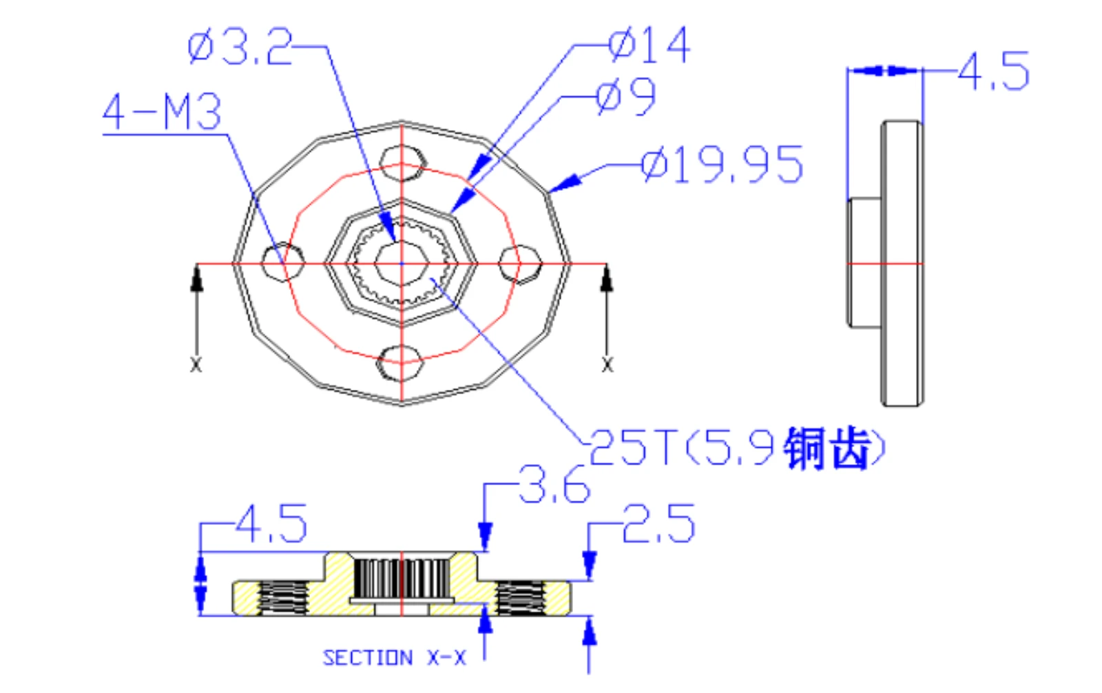 

Радиоуправляемый серводвигатель с высоким крутящим моментом, 15 кг, 6 В, с металлической шестерней и двойной обратной связью для умного управления рукояткой робота (1/2/4 шт.)