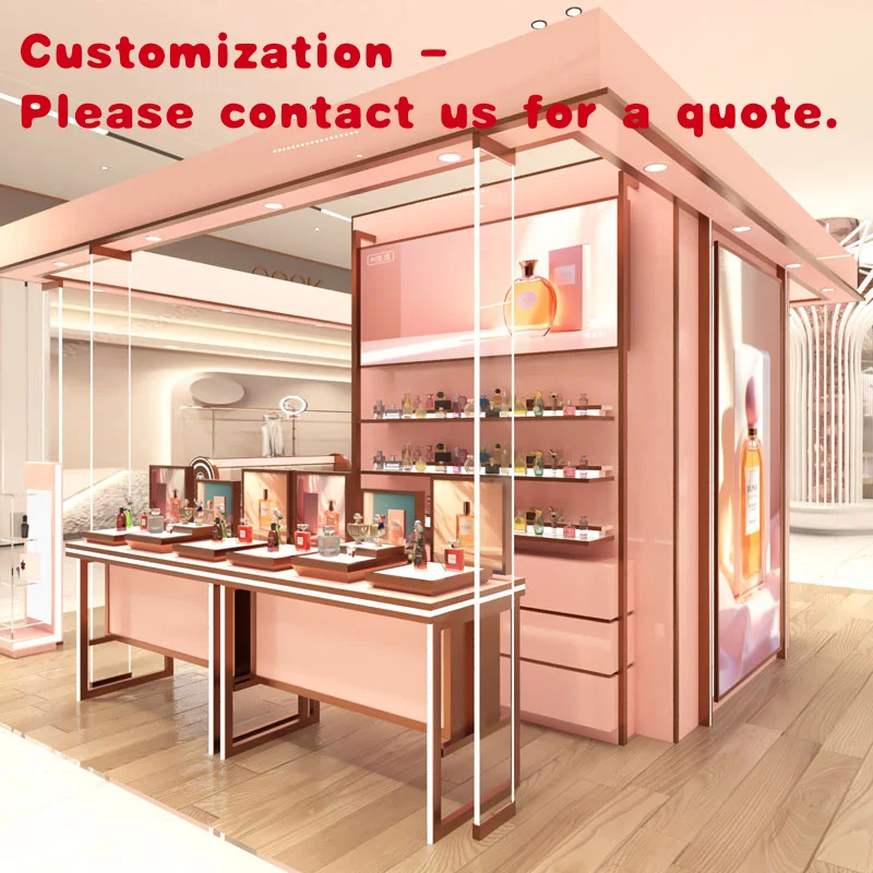 

custom.Modern High-End Shopping Mall Perfume Kiosk Display Interior Design Showcases-up Perfume Shop