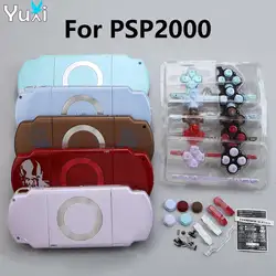 YuXi Full Housing Shell Cover Case With Button Label Screws Kit Replacement Housing Shell For PSP2000 PSP 2000 Game Console