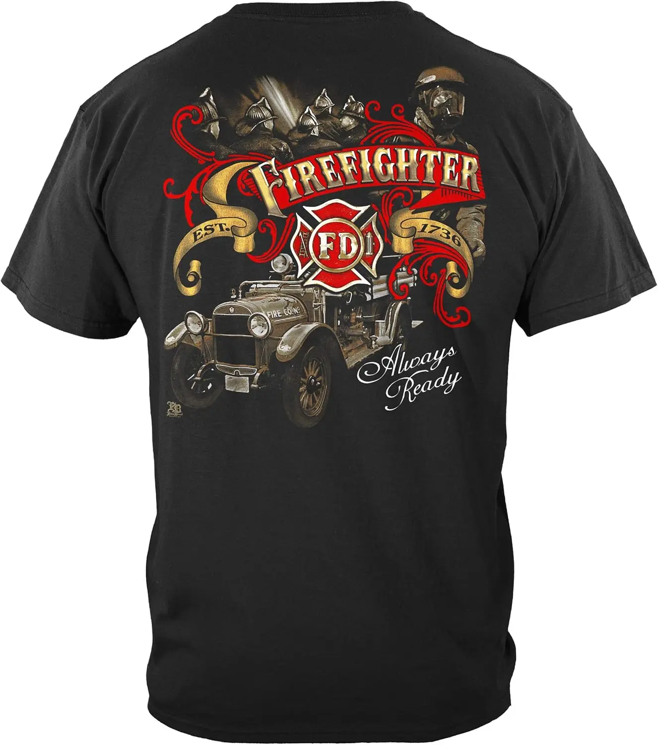 Firefighter T Shirt firefighter | Fallen Firefighters Guardians T-Shir Shirt THD005