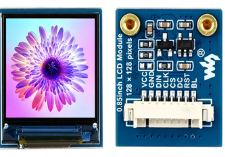 0.85 inch IPS Color LCD Screen with SPI Interface 128by128 Pixels Resolution Works Raspberry Pi Boards