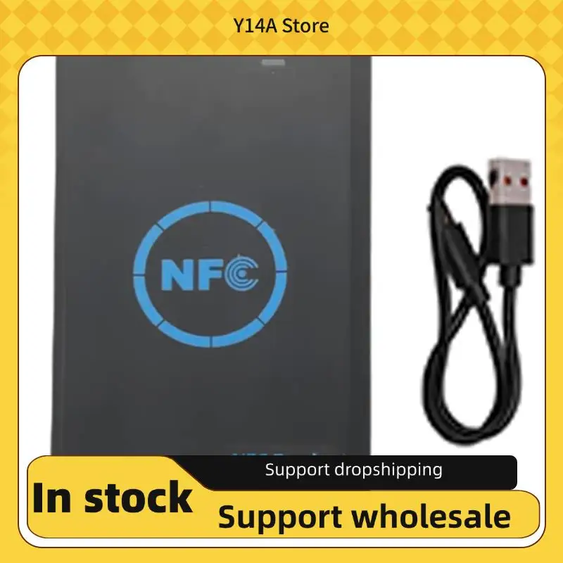 

Y14A 5-Band NFC Smart Chip Reader/Writer With 3X CUID Keychain 125K 13.56M HID Duplicator Copier Tag Clone ID IC Keychain Key Co