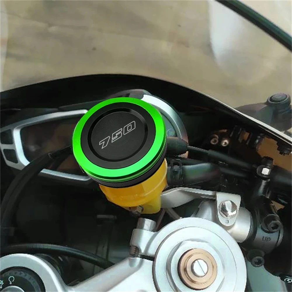 For Kawasaki Z750 Z 750 Z750S 2005-2009 2010 2011 2012 Motorcycle CNC Rear Front Brake Fluid Reservoir Cap Guard Oil Filler Cap