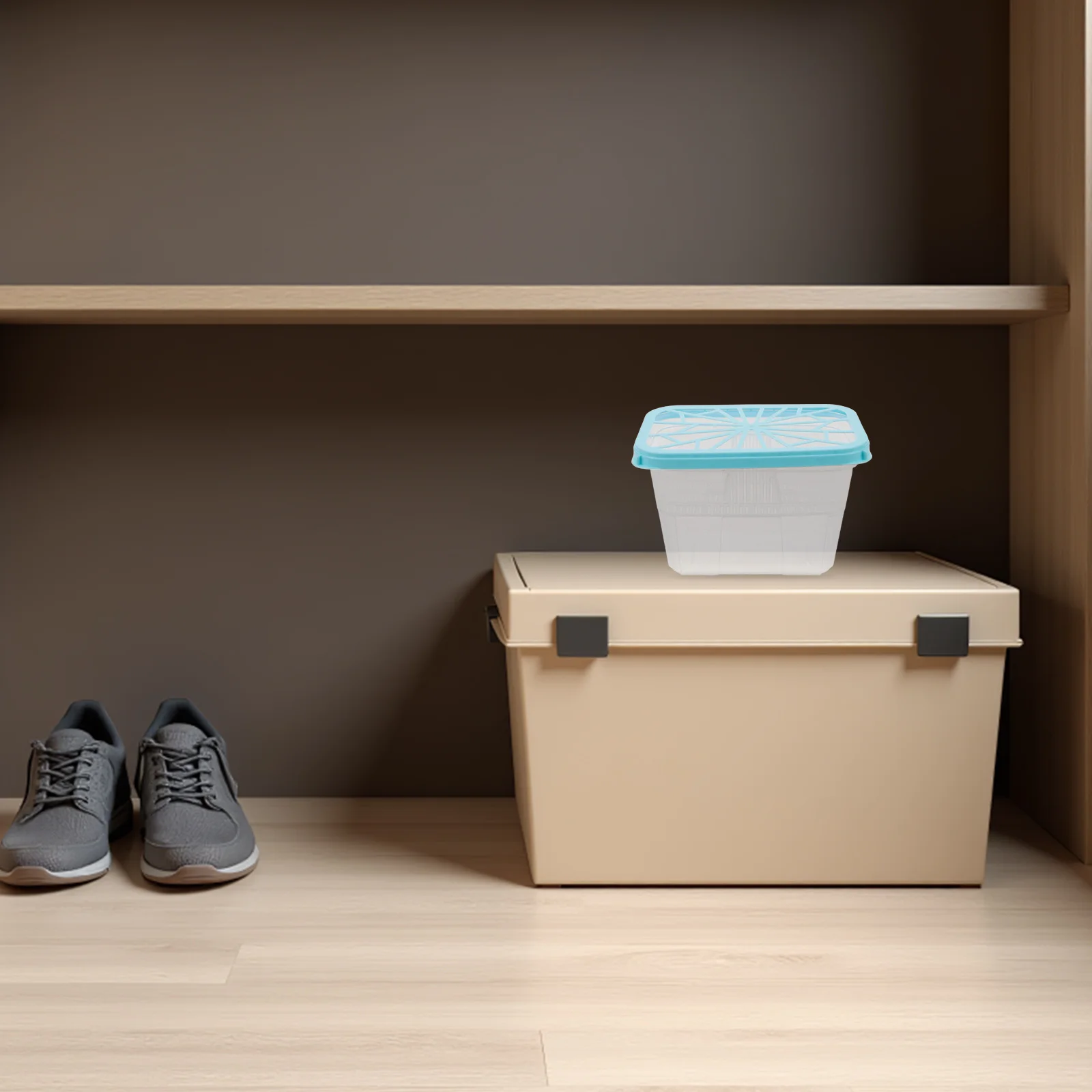 

8Pcs Reusable Dehumidifier Box for Closet Wardrobe Leak Proof Empty Container Easy to Clean Refill Absorption Box