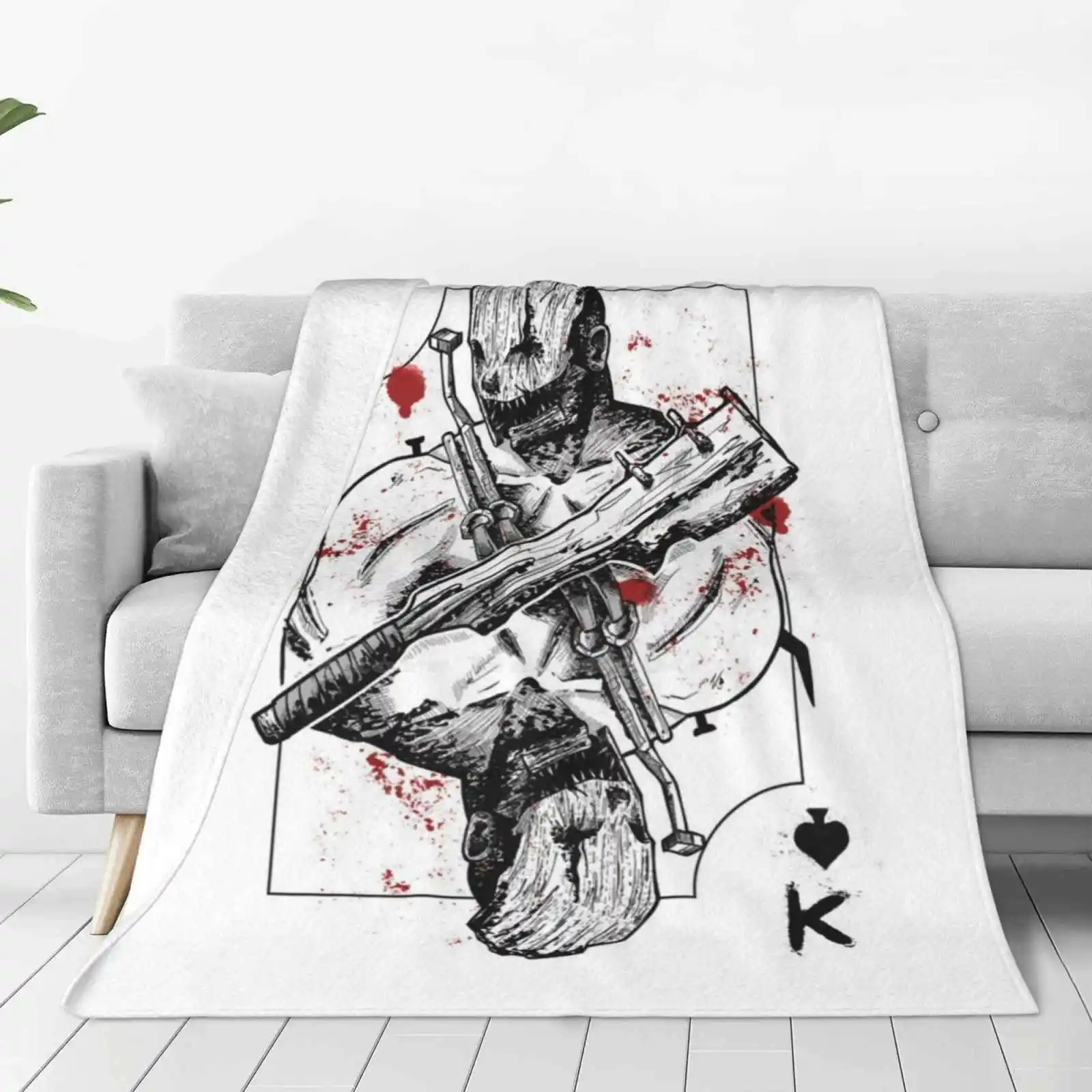 

Супер теплые мягкие одеяла King Of Spades, накидка на диван/кровать/путешествие, Dbd охотник, Эван мамиллан